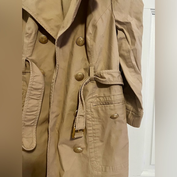 Juicy Couture Double Breasted Trench Coat Size Medium - Picture 4 of 8
